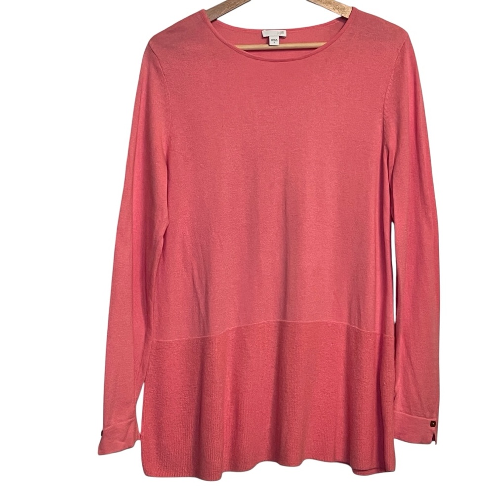 J. Jill Teaberry Pullover Cotton Blend  Sweater Tunic Women’s Small